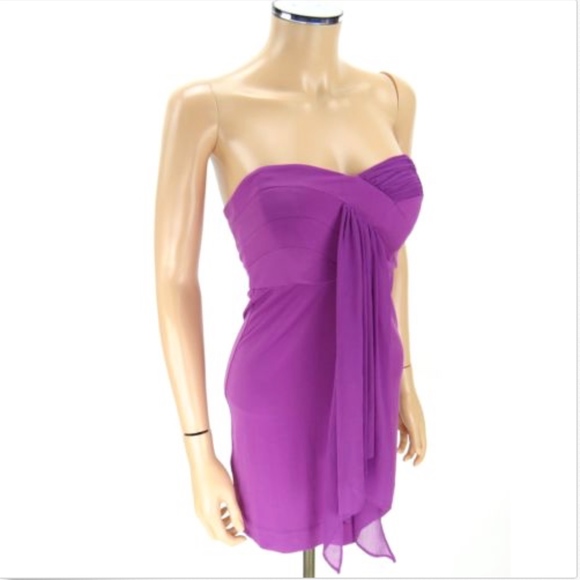 BCBGENERATION Bustier Top Wild Orchid Pink Sz 2 - Picture 7 of 8